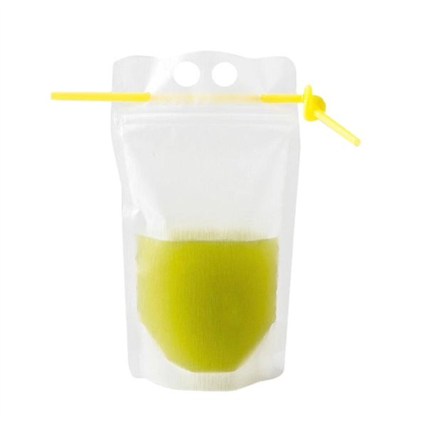 Reusable Drink Pouch With Straw