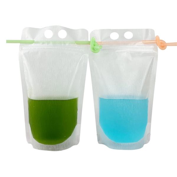 Reusable Drink Pouch With Straw