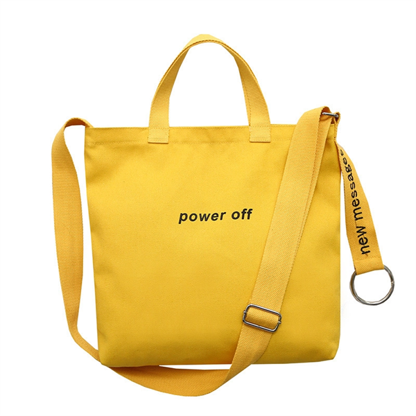 Polyester Cotton Canvas Sling Tote Bag