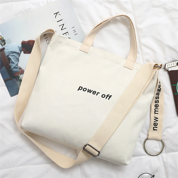 Polyester Cotton Canvas Sling Tote Bag