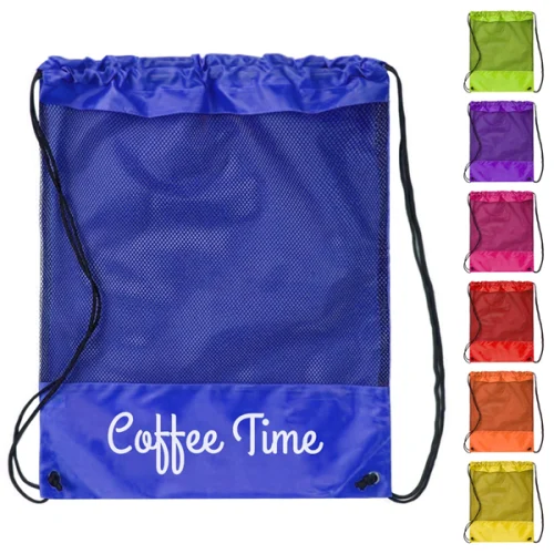 25.1 Mesh Embellished Polyester Backpack