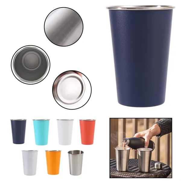 16 oz Stainless Steel Beer Cup