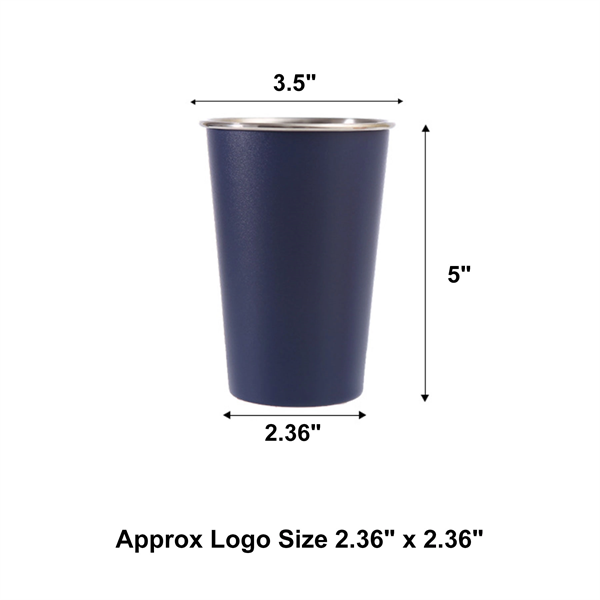 16 oz Stainless Steel Beer Cup