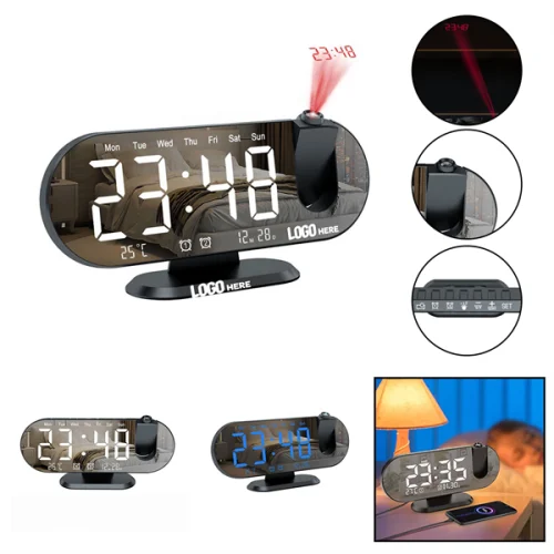 3.1 Projection LED Mirror Alarm Clock