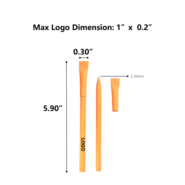 Eco-Friendly Kraft Paper Ballpoint Pen