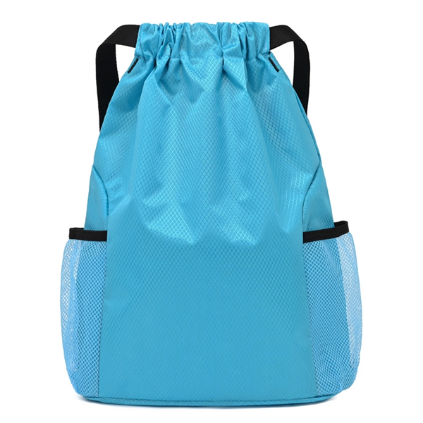 Drawstring Bag Backpack W/ Two Pocket