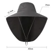 Unisex Sun Bucket Hats Sunblock Cap With Neck Flap