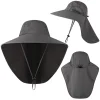 Unisex Sun Bucket Hats Sunblock Cap With Neck Flap