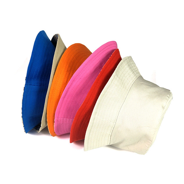 Colorful Reversible Outdoor Cotton Fisherman Bucket Sun Hat