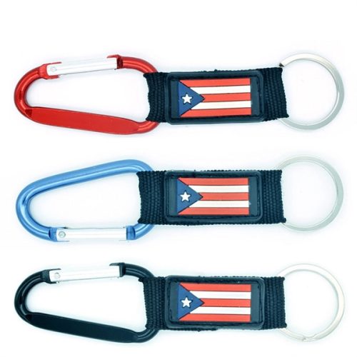 D Shaped Carabiner With Keyring And Strap