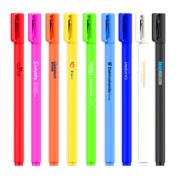 Eco Recycled Pet Plastic Ballpoint Pen Set Colorful