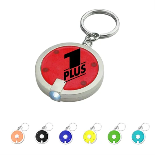 Round Shape Led Light Keyring
