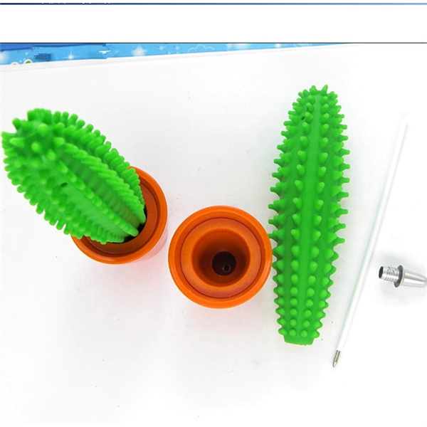 Creative Cactus Ballpoint Pen W/Base