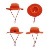 Wide Brim Uv Protection Sun Bucket Hat Embroidery