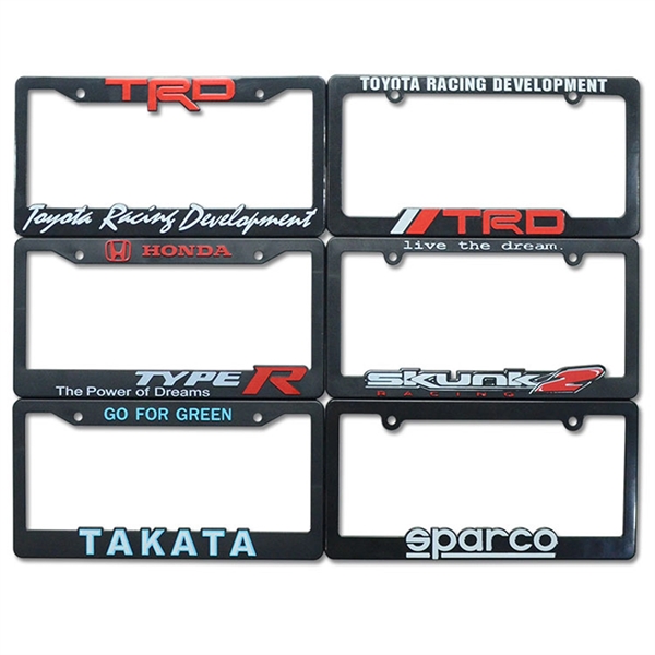 Customized Plastic License Plate Frames