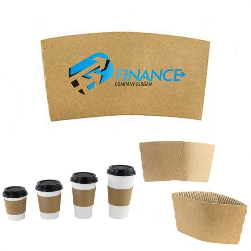 Custom Full Color Kraft Coffee Cup Sleeve