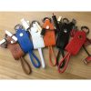 Leather Keychain 3 In 1 Charger Cable