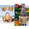300709525 Vintage Jute Tote Bag