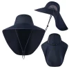 Unisex Wide Brim Sun Bucket Hat With Neck Flap