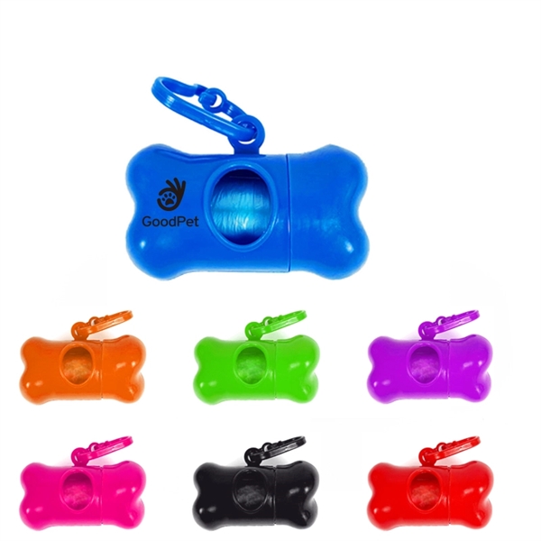 Portable Bone Shaped Pet Waste Bag Dispenser