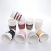 Corrugated Kraft Paper Sleeve Fits 8Oz To16Oz Cup