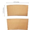 Corrugated Kraft Paper Sleeve Fits 8Oz To16Oz Cup