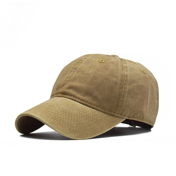 Washed Twill Cotton Adjustable Dad Cap
