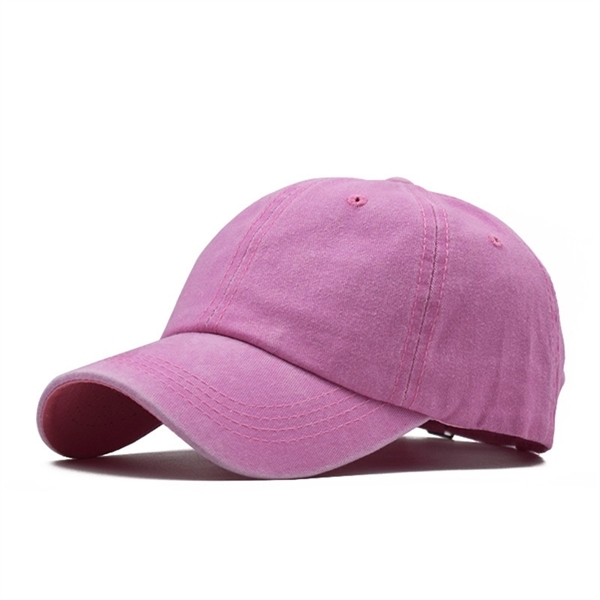 Washed Twill Cotton Adjustable Dad Cap