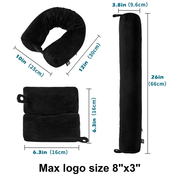 Twist Memory Foam Travel Pillow for Neck