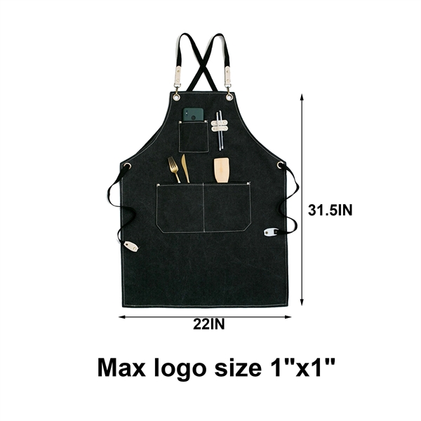 Canvas Heavy Duty Work Apron With Pockets