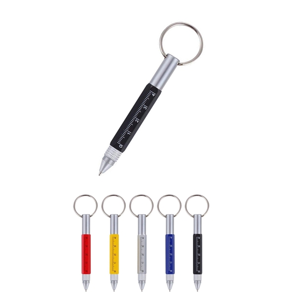 6-In-1 Multiuse Tool Stylus Twist Pen