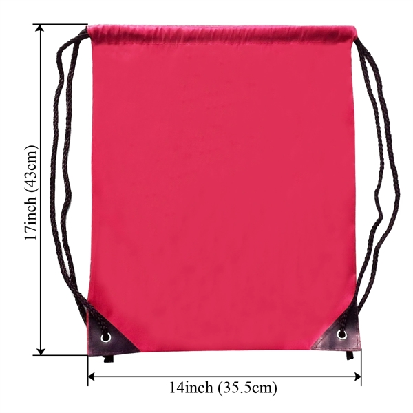 Polyester 210D Drawstring Backpack 17" X 14"