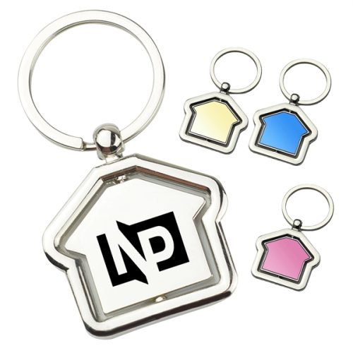 301803715 Rotational House Shape Keychain