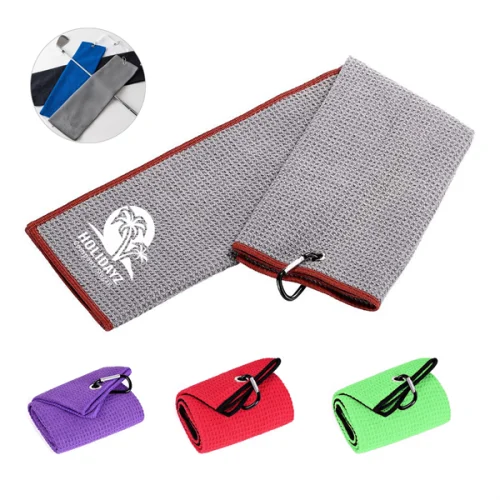 301897954 Custom Microfiber Golf Towel W/ Grommet & Hook,