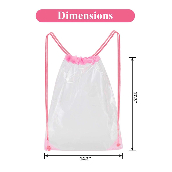 301964019 Clear Drawstring Backpack