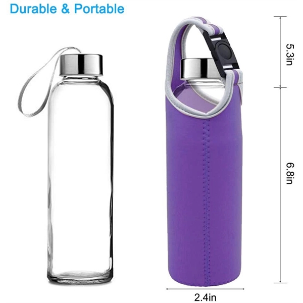 Portable Neoprene Water Bottle Sleeve Cup Cover With Strap