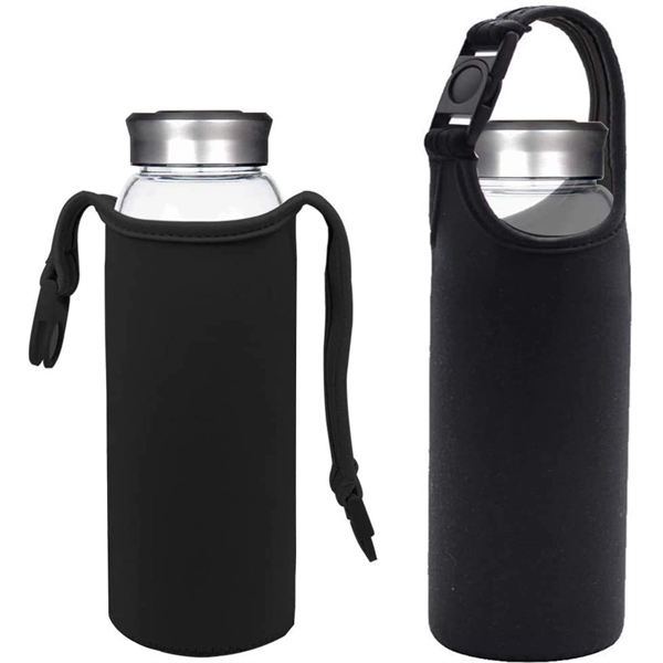 Portable Neoprene Water Bottle Sleeve Cup Cover With Strap