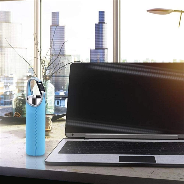 Portable Neoprene Water Bottle Sleeve Cup Cover With Strap