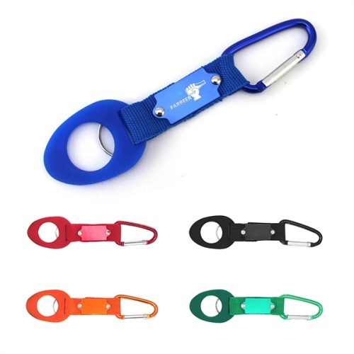 Universal Water Bottle Holder W/ Metal Carabiners Clip