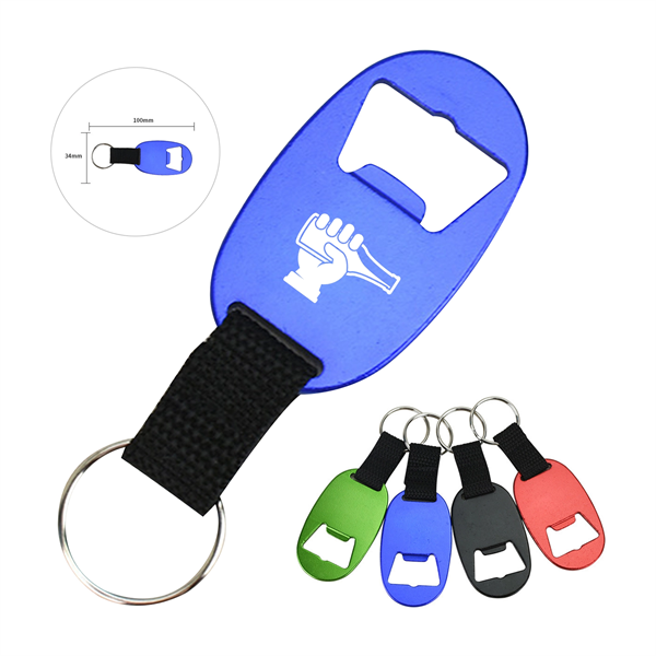 Metal Key Tag With Beer Opener