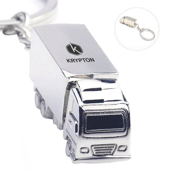 Truck Shaped Key Ring Tag