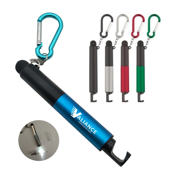 302255940.webp 5-In-1 Light Up Stylus Ballpoint Pen With Carabiner
