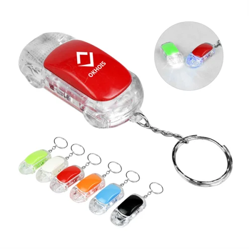 Car Shaped Led Flashlight Keychain