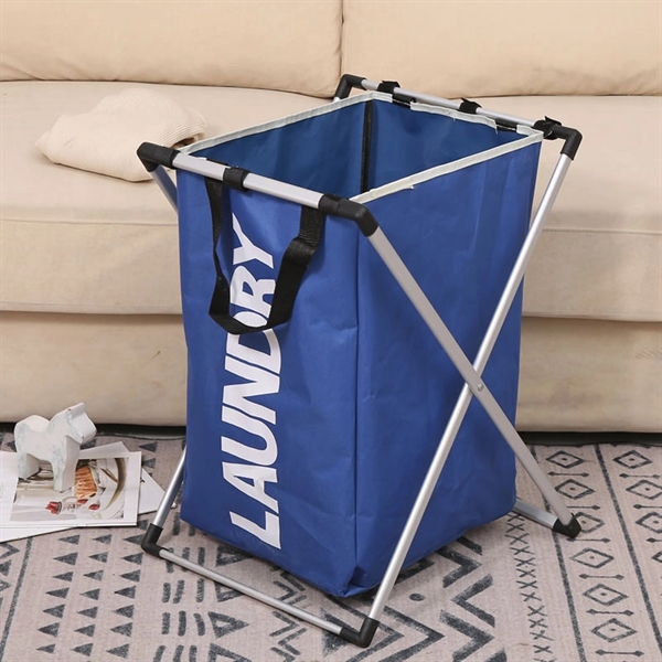 Oxford Foldable X-Frame Laundry Hampers Basket