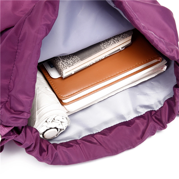 Drawstring Backpack W/ Front Zipper Pocket