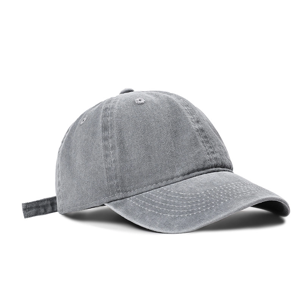 302974579 Cotton Washed Adjustable 6 Panel Baseball Cap