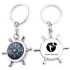 Multi Function Metal Keyring With Compass