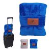 Premium Soft Travel Blanket W/ Hand Luggage Belt