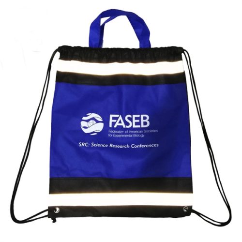 303387624 210D Polyester Reflective Drawstring Bag