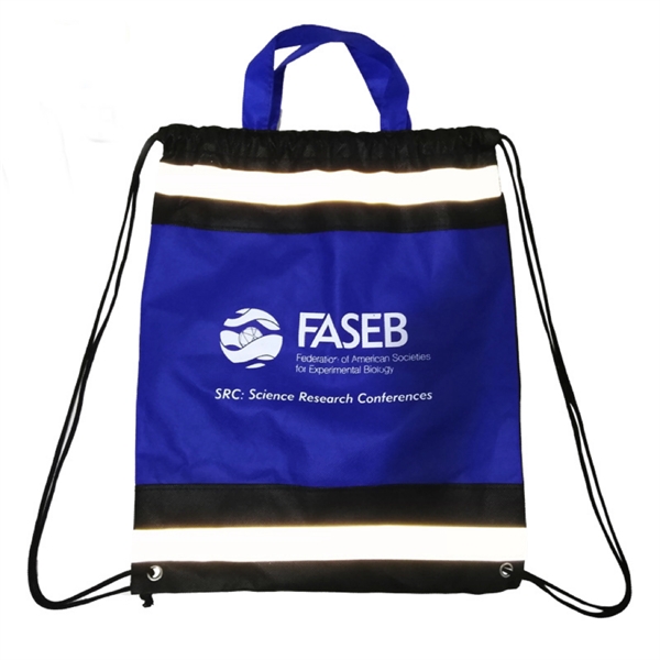 210D Polyester Reflective Drawstring Bag